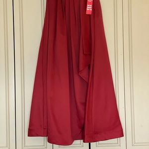 NEW red maxi skirt
